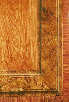 Faux bois et moulure, technique mixte